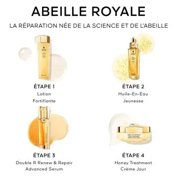 Coffret Abeille Royale - Programme Anti-âge Double R Advanced Serum Serum, Lotion Fortifiante, Huile-en-Eau & Crème de Jour  - Guerlain - Soin - Visuel 2
