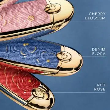 Rouge G Blooming Denim - Édition Limitée L'Écrin Bijou Double Miroir Denim Flora - Guerlain - Accessoire - Visuel 3