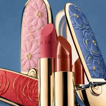 Rouge G Blooming Denim - Édition Limitée L'Écrin Bijou Double Miroir Cherry Blossom - Guerlain - Accessoire - Visuel 4