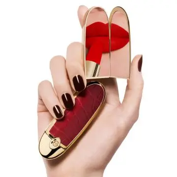 Rouge G L'Écrin Bijou Double Miroir - Les Intemporels Le Croco - Guerlain - Accessoire - Visuel 4