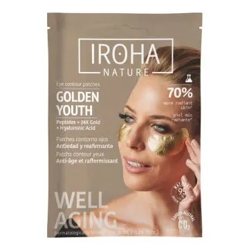 Divine Or 24k Patchs Yeux 1 Paire de Patchs - IROHA - Soin - Visuel 1