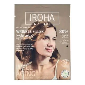 Masque Acide Hyaluronique Masque Tissu Visage & Cou 1 Masque - IROHA - Soin - Visuel 1