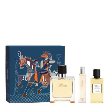 Coffret Terre d'Hermès Parfum, Gel Douche  & Format Voyage  - Hermès - Parfum - Visuel 1