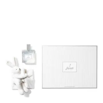 Coffret Le Bébé Coffret eau de senteur Le Bébé 100ml et son doudou lapin Coffret eau de toilette 100ml et doudou lapin - Jacadi - Parfum - Visuel 1