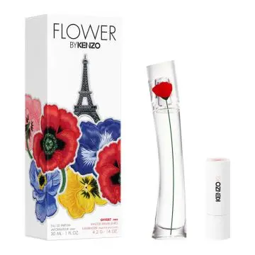 Coffret Flower by Kenzo Eau de Parfum 30ml & Baume à Lèvres Kenzoki  - Kenzo - Parfum - Visuel 1