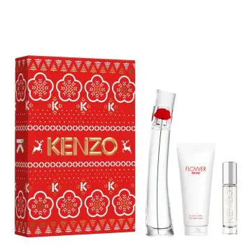 Coffret Flower by Kenzo Eau de Parfum 50ml, Lait Corps & Format Voyage  - Kenzo - Parfum - Visuel 1