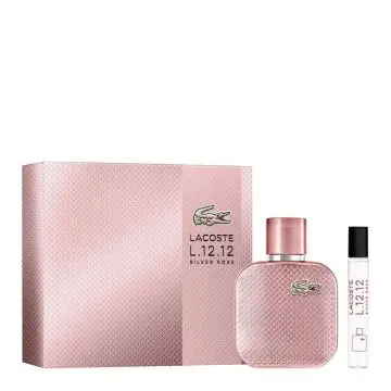 Coffret L.12.12 Silver Rose Eau de Parfum 50ml & Format Voyage  - Lacoste - Parfum - Visuel 1