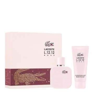 Coffret L.12.12 Rose Eau de Parfum 50ml & Lait Corps  - Lacoste - Parfum - Visuel 1