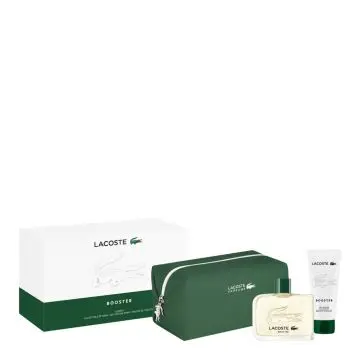 Coffret Booster Eau de Toilette 125ml, Gel Douche & Trousse de Toilette  - Lacoste - Parfum - Visuel 1 Coffret Booster Eau de Toilette 125ml, Gel Douche & Trousse de Toilette  - Lacoste - Parfum - Visuel 1