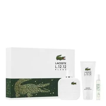 Coffret L.12.12 Blanc Eau de Toilette 100ml, Gel Douche & Format Voyage  - Lacoste - Parfum - Visuel 1