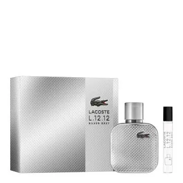 Coffret L.12.12 Silver Grey Eau de Parfum 50ml & Format Voyage  - Lacoste - Parfum - Visuel 1