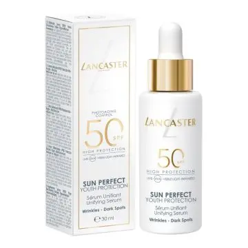 Sun Perfect Sérum Unifiant SPF50 30ml - Lancaster - Soin - Visuel 1 Sun Perfect Sérum Unifiant SPF50 30ml - Lancaster - Soin - Visuel 1