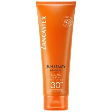 LANCASTER SUN BEAUTY - Lait Corps Velours bronzage sublime Lait velours SPF30 Flacon 250ml - Lancaster - Soin - Visuel 1