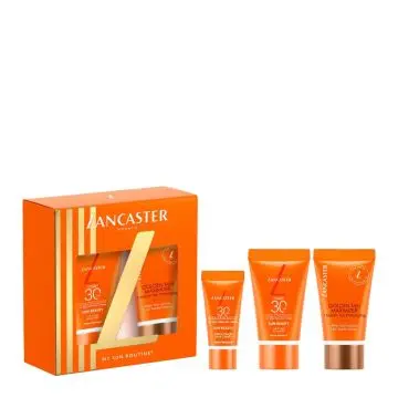 Coffret Routine Solaire Lait Corps SPF30, Lait Après-Soleil & Crème Visage SPF30  - Lancaster - Soin - Visuel 1