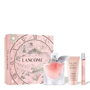 Coffret La Vie est Belle Eau de Parfum 50ml, Lait Corps & Format Voyage  - Lancôme - Parfum - Visuel 1