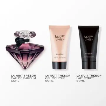 Coffret La Nuit Trésor Eau de Parfum 50ml, Gel Douche & Lait Corps  - Lancôme - Parfum - Visuel 2