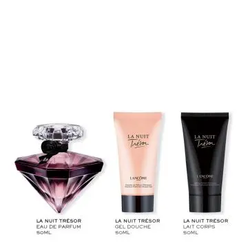 Coffret La Nuit Trésor Eau de Parfum 50ml, Gel Douche & Lait Corps  - Lancôme - Parfum - Visuel 2