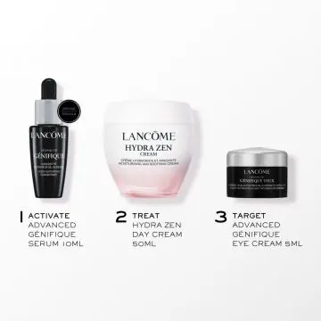 Coffret Hydra Zen Crème Hydratante, Sérum & Crème Yeux  - Lancôme - Soin - Visuel 3