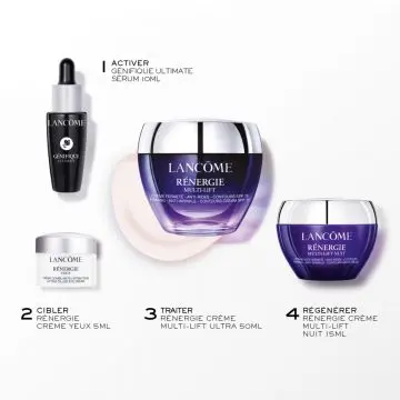 Coffret Rénergie Crème Jour, Crème Nuit, Sérum Visage & Crème Yeux  - Lancôme - Soin - Visuel 2