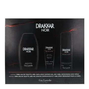Coffret Drakkar Noir Eau de Toilette 100ml, Déodorant & Gel Douche  - Guy Laroche - Parfum - Visuel 2