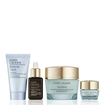 Coffret Daywear Mousse Nettoyante/Masque Purifiant, Crème de Jour, Gel-Crème Yeux & Sérum  - Estée Lauder - Soin - Visuel 2