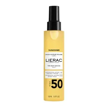 Sunissime L'Huile Soyeuse Solaire SPF50 150ml - Lierac - Soin - Visuel 1