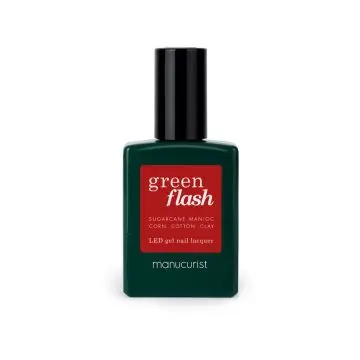 Vernis Green Flash Semi-Permanent Red Cherry - 15ml - Manucurist - Maquillage - Visuel 1