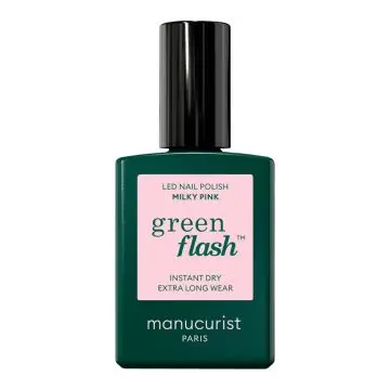 Vernis Green Flash Semi-Permanent Milky Pink - Manucurist - Maquillage - Visuel 1