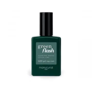 Top Coat Green Flash Semi-Permanent Flacon 15ml - Manucurist - Maquillage - Visuel 1 Top Coat Green Flash Semi-Permanent Flacon 15ml - Manucurist - Maquillage - Visuel 1