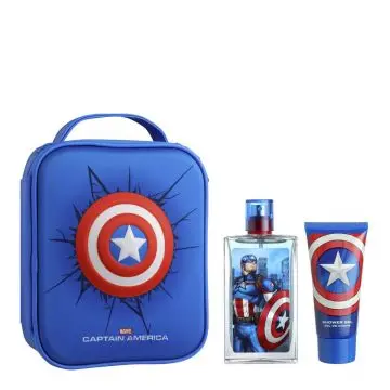 Sac 3D Captain America Eau de Toilette 100ml & Gel Douche  - Marvel Heroes - Parfum - Visuel 1