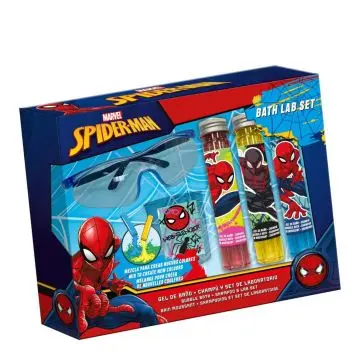 Coffret Spiderman 3 Tubes de Bain Moussant-Shampooing, Bécher & Lunettes  - Marvel Heroes - Soin - Visuel 1