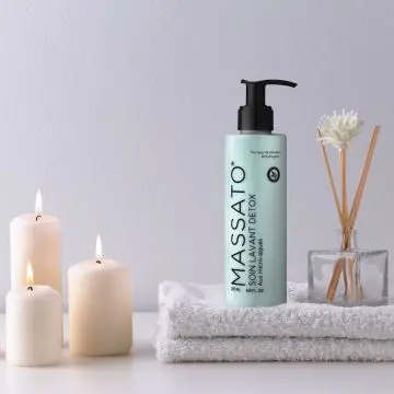 Soin Lavant Detox Shampoing Flacon 200mL - Massato - Soin - Visuel 2