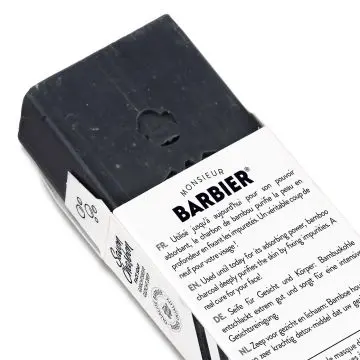 Black Edition Savon Visage Charbon 100g - Monsieur Barbier - Soin - Visuel 4