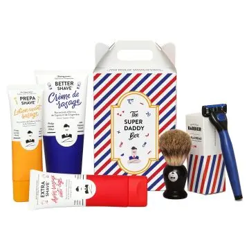 THE SUPER DADDY BOX Coffret de rasage pour homme 75ml + 175ml + 75ml - Monsieur Barbier - Soin - Visuel 2