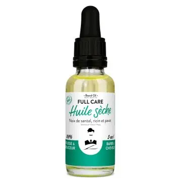 Full Care Huile Barbe & Cheveux BIO 30ml - Monsieur Barbier - Soin - Visuel 1