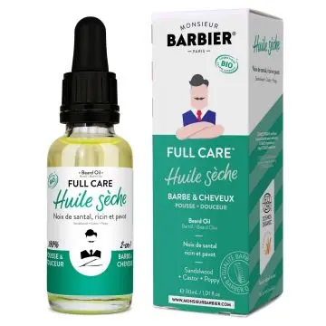 Full Care Huile Barbe & Cheveux BIO 30ml - Monsieur Barbier - Soin - Visuel 4