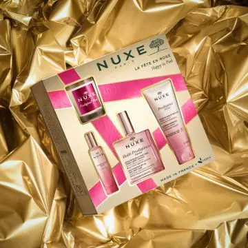 Coffret La Fête en Rose Huile Prodigieuse, Gelée de Douche, Parfum & Bougie  - Nuxe - Parfum - Visuel 3