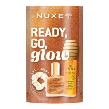 Coffret Rêve de Miel® Huile Sèche Multi-Fonctions, Soin Lèvres & Chouchou  - Nuxe - Soin - Visuel 1