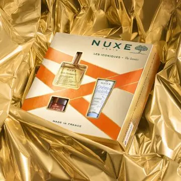 Coffret Iconiques 2023 Huile Prodigieuse, Crème Fraiche & Baume Rêve de Miel  - Nuxe - Soin - Visuel 3