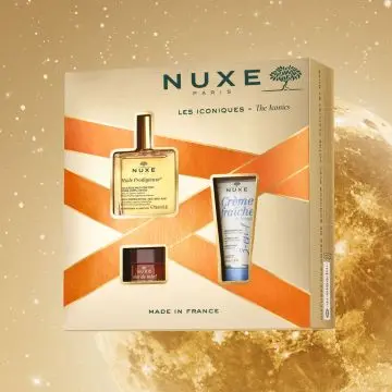 Coffret Iconiques 2023 Huile Prodigieuse, Crème Fraiche & Baume Rêve de Miel  - Nuxe - Soin - Visuel 4