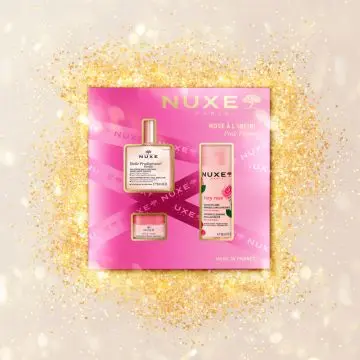Coffret Rose à L'infini Huile Sèche Multi-Fonctions, Eau Micellaire & Baume à Lèvres  - Nuxe - Soin - Visuel 2