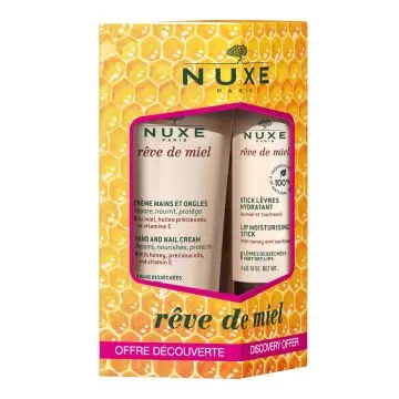 Kit Rêve de Miel Crème Mains & Stick Lèvres  - Nuxe - Soin - Visuel 1