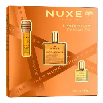 Coffret L'infiniment Glow 2 Huiles Sèches Multi-Fonctions & Soin Lèvres  - Nuxe - Soin - Visuel 1