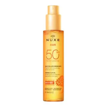 Nuxe sun Huile Solaire Bronzante SPF50 150ml - Nuxe - Soin - Visuel 1 Nuxe sun Huile Solaire Bronzante SPF50 150ml - Nuxe - Soin - Visuel 1