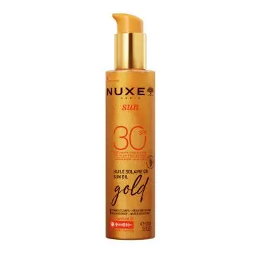 Nuxe Sun Huile Solaire Or SPF30 Visage & Corps 150ml - Nuxe - Soin - Visuel 1 Nuxe Sun Huile Solaire Or SPF30 Visage & Corps 150ml - Nuxe - Soin - Visuel 1