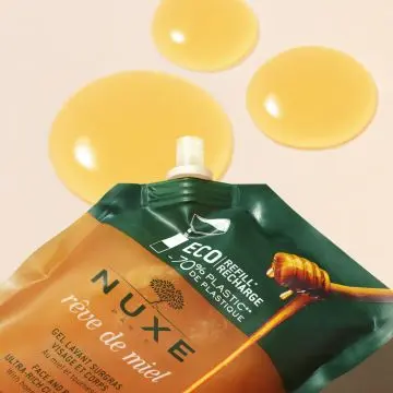 Rêve de Miel Éco-Recharge Gel Lavant Surgras Visage & Corps 400ml - Nuxe - Soin - Visuel 3