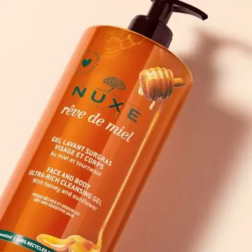 Rêve de Miel  Gel Lavant Surgras Visage & Corps 750ml - Nuxe - Soin - Visuel 2