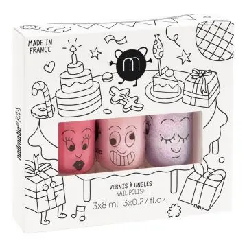 Coffret Party 3 Vernis Enfant  - Nailmatic - Maquillage - Visuel 1