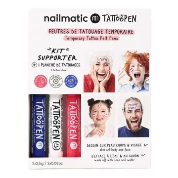Coffret Tattoopen Kit Supporter Maquillage   - Nailmatic - Maquillage - Visuel 1 Coffret Tattoopen Kit Supporter Maquillage   - Nailmatic - Maquillage - Visuel 1