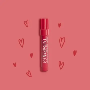 Tattoopen Feutre Tatouage Temporaire Rouge - Nailmatic - Maquillage - Visuel 2